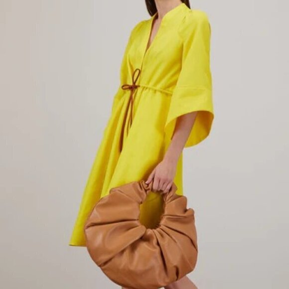 Dorothee Schumacher Summer Cruise Yellow Angel Sleeve Dress Sz-2/S - Picture 1 of 11